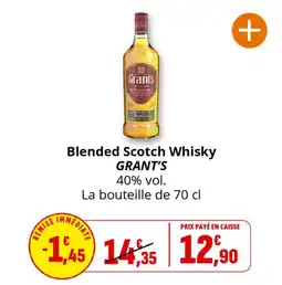 Coccinelle Supermarché Blended scotch whisky grant's offre