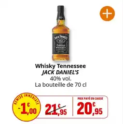 Coccinelle Supermarché Whisky tennessee jack daniel's offre
