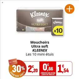 Coccinelle Supermarché Mouchoirs ultra soft kleenex offre