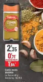 G20 Ducros - cumin moulu offre