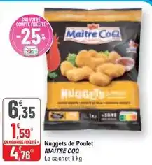 G20 Maître coq - nuggets de poulet offre