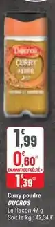 G20 Ducros - curry poudre offre
