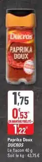 G20 Ducros - paprika doux offre