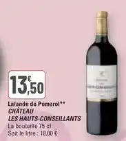 G20 Les hauts-conseillants - lalande de pomerol cheateau offre