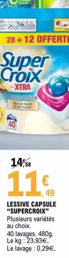 E.Leclerc Super croix - lessive capsule offre
