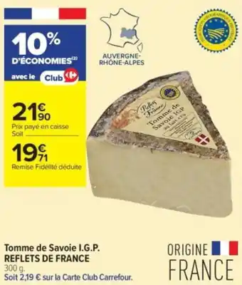 Tomme de savoie i.g.p. reflets de france