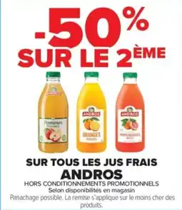 Carrefour Contact Sur tous les jus frais andros offre