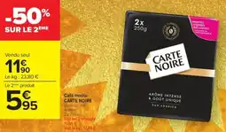 Carrefour Contact Café moulu carte noire offre