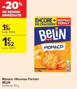 Carrefour Contact Monaco nouveau format belin offre