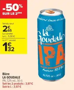 Carrefour Contact Bière la goudale offre