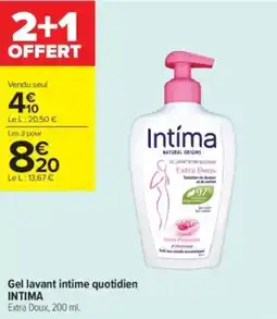 Carrefour Contact Gel lavant intime quotidien intima offre