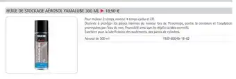 Yamalube - huile de stocxige, aerosol yjamaube