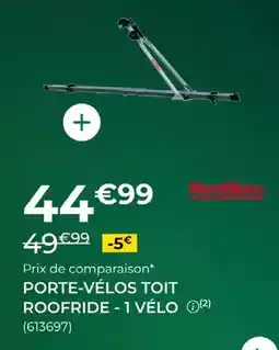 Feu Vert Mont blanc - porte-vélos toit roofride - 1 velo offre