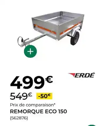 Erde - remorque eco 150