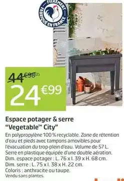 Jardiland Espace potager & serre offre