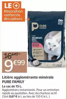 Jardiland Litière agglomérante minérale offre