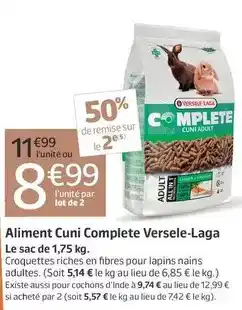 Jardiland Aliment complete versele-laga offre