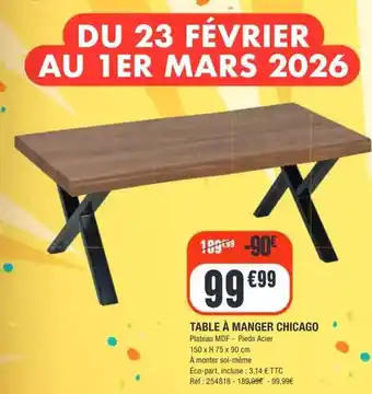 Mars - table à manger chicago