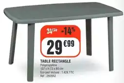 La Foir'Fouille Table rectangle offre