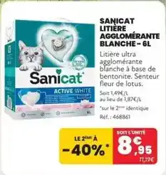 Animalis Lotus - sanicat litiere agglomerante offre