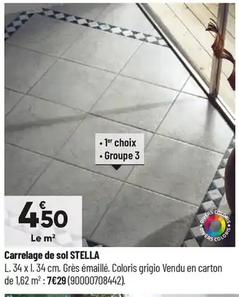 Bricorama Carrelage de sol Stella offre