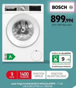 Darty Lave-linge frontal BOSCH WGG244FSFR offre