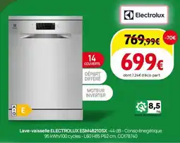 Darty Lave-vaisselle ELECTROLUX ESM48210SX offre