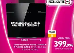 Darty Hotte décorative murale THOMSON T-PURE 60 BLACK offre