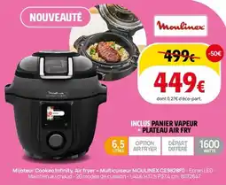 Darty Mijoteur Cookeo Infinity, Air fryer + Multicuiseur MOULINEX CE9828F0 offre
