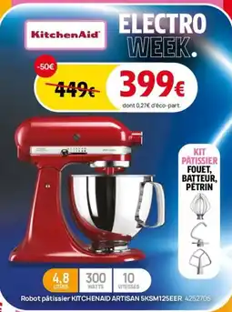 Darty Robot pâtissier KITCHENAID ARTISAN 5KSM125EER offre