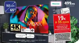 Darty Smart TV HISENSE Série 65A6K offre