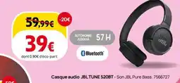 Darty Casque audio JBL TUNE 520BT offre