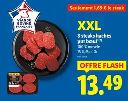 Lidl 8 steaks hachés pur bœuf offre