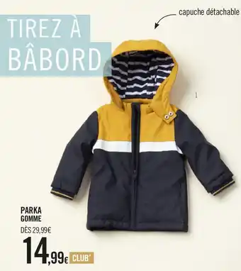 Orchestra Parka gomme capuche détachable offre
