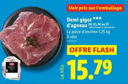 Lidl Demi gigot d'agneau offre