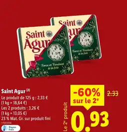 Lidl Saint Agur offre