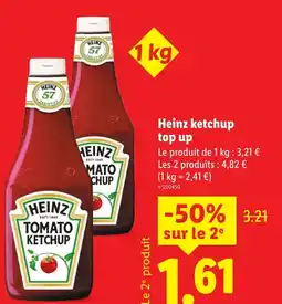 Lidl Heinz ketchup top up offre