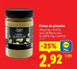 Lidl Crème de pistache offre