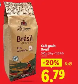 Lidl Café grain Brésil offre
