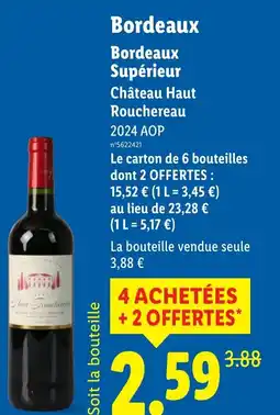 Lidl Bordeaux Supérieur offre