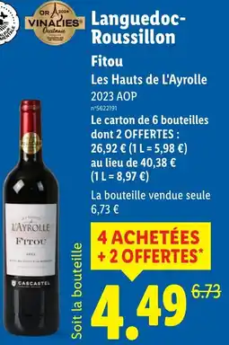 Lidl Languedoc roussillon offre