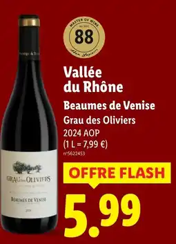 Lidl Vallée du rhône beaumes de venise offre