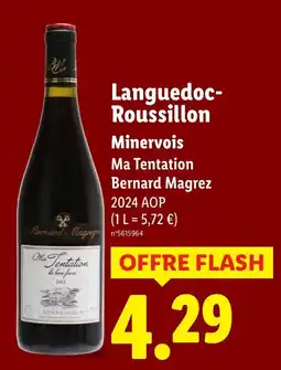Lidl Languedoc roussillon minervois offre