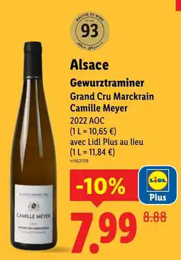 Lidl Alsace gewurztraminer offre