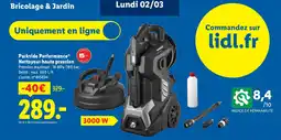 Lidl PARKSIDE PERFORMANCE Nettoyeur haute pression offre