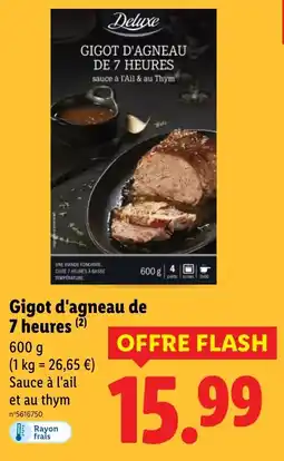 Lidl Gigot d'agneau de 7 heures offre