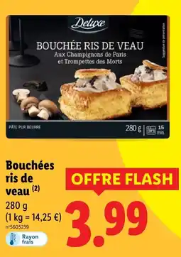 Lidl Bouchées ris de veau offre