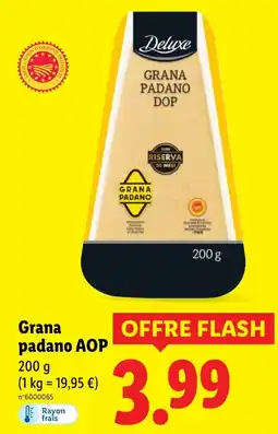 Lidl Grana padano aop offre