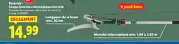 Lidl PARKSID Coupe-branches télescopique avec scie offre
