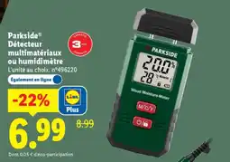 Lidl PARKSIDE Détecteur multimatériaux ou humidimètre offre